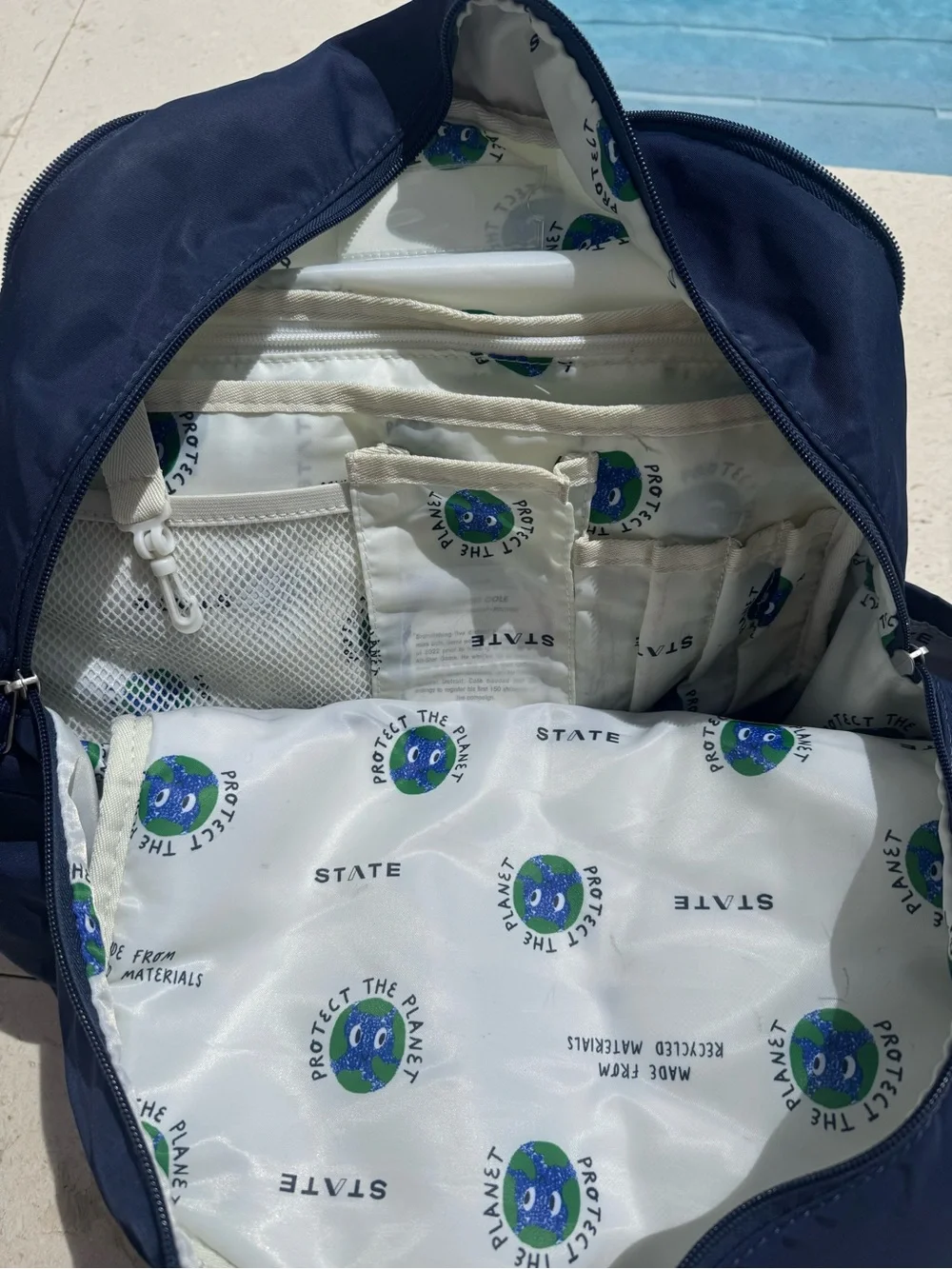 💙 STATE Bags Backpack & Lunch Box Set | Blue Ombre | Retail $165